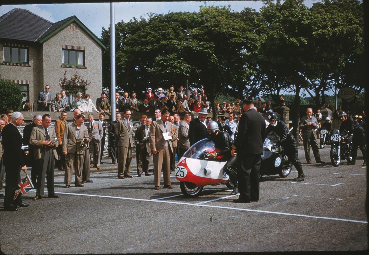 #IOMTT 1957 Bob Brown on a #Gillera #Motorcycle