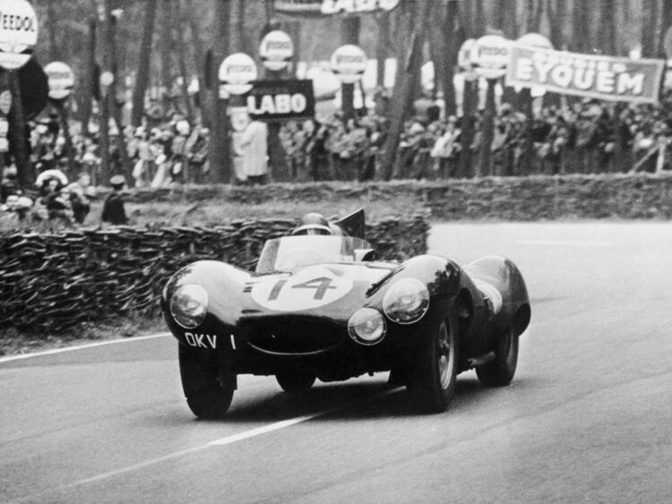  Tony Rolt And Duncan Hamilton In A Jaguar D Type #LeMans