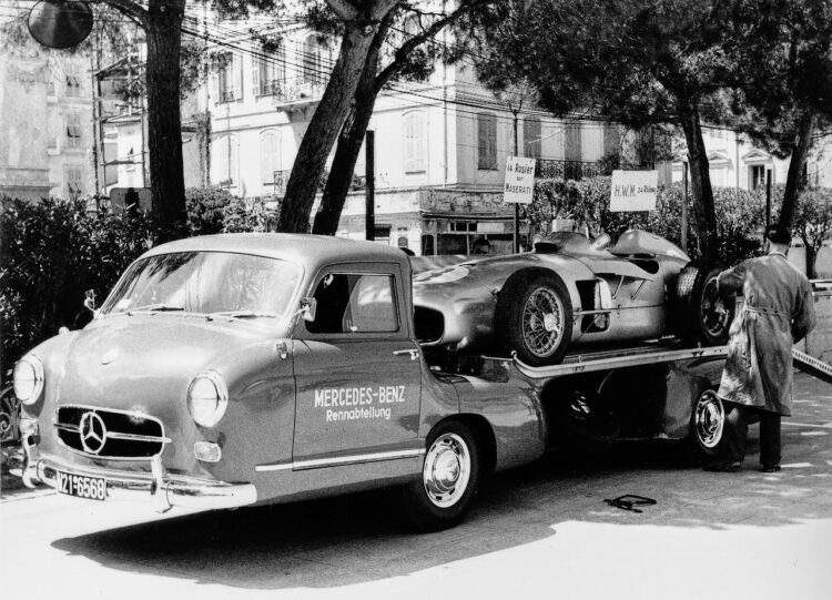  Mercedes Benz At The Grand Prix De Monaco 1955 #F1