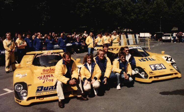  Lyn St James In The Spice Se89C During The 24 #LeMans