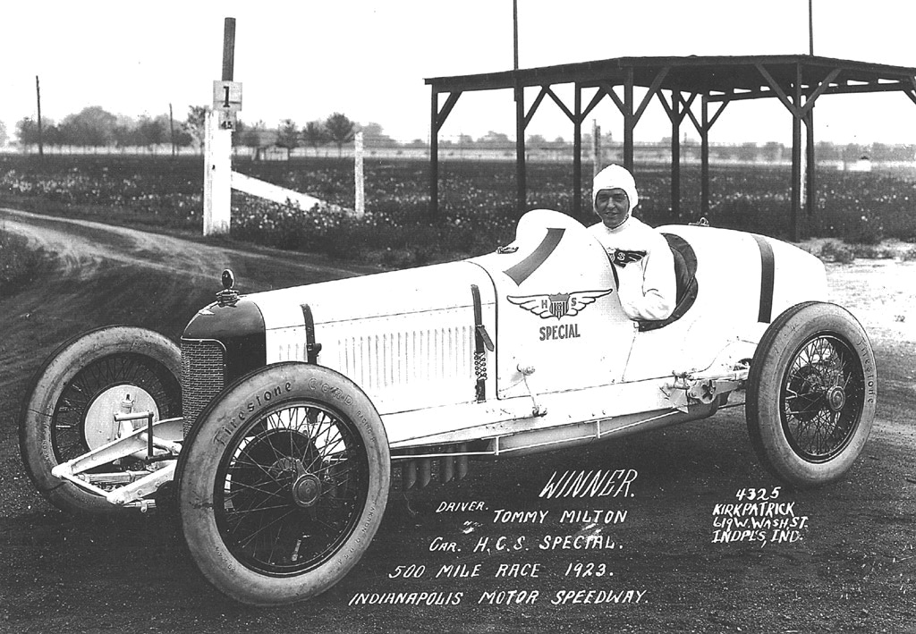 1923 indy 500 – tommy milton with relief by howdy wilcox (miller) 1st # ...