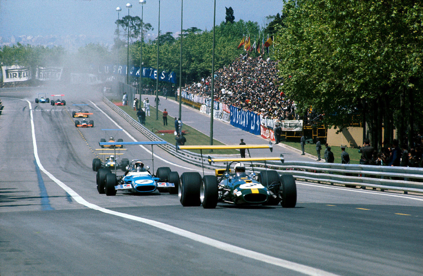 jack brabham jackie stewart spain 1969 #F1 jack brabham jackie stewart spain 1969 #F1